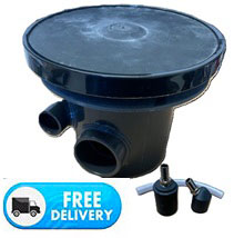 2" or 63mm Aerated Bottom Drains For Concrete Ponds